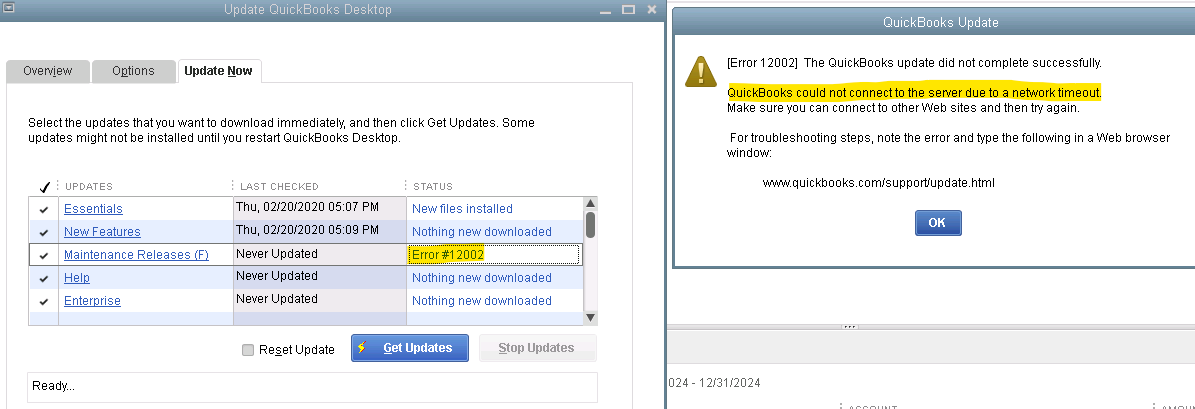 Maintenance Release Update failing with error