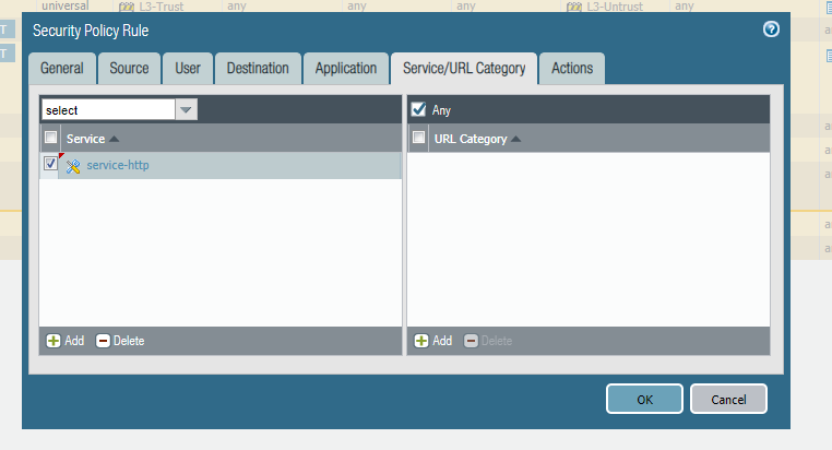 Missing Service port