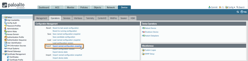 Export Named Configuration png
