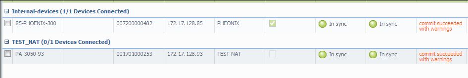 the added managed firewall should be in sync.