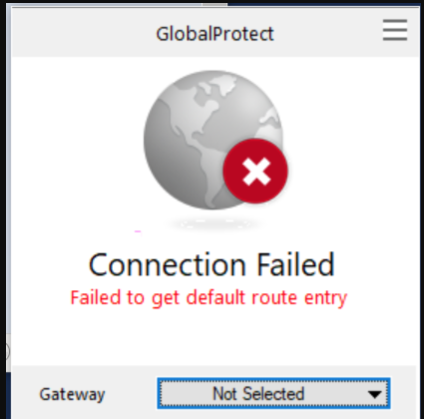 Failed to connect to registry