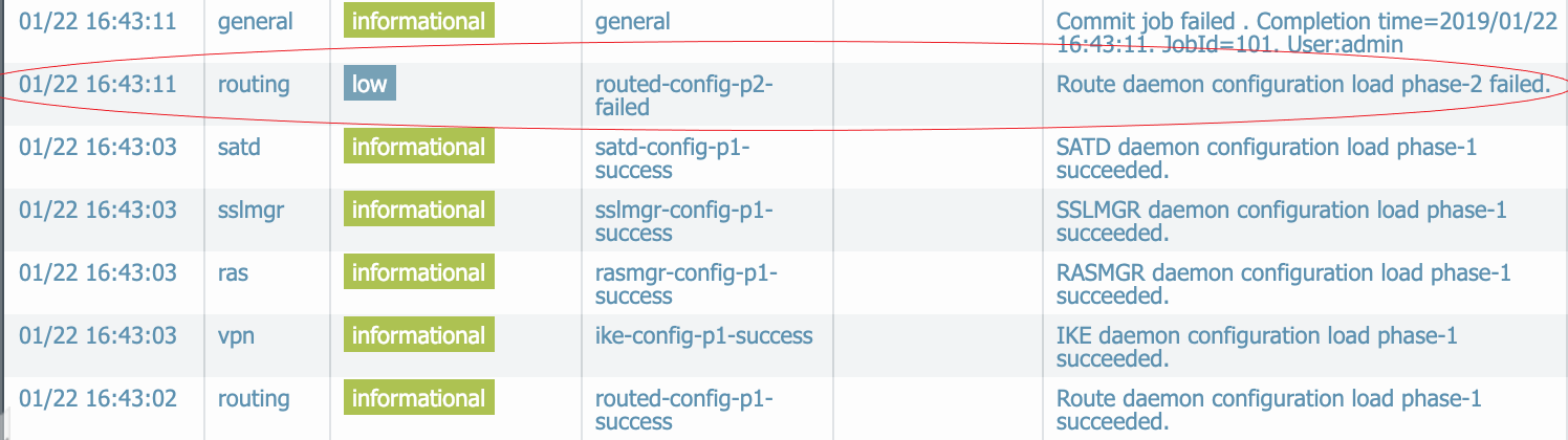 show log system output