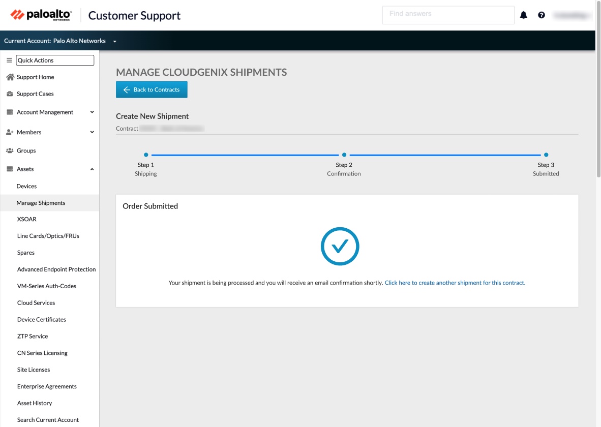 An email confirmation of the order will be sent along with the tracking details