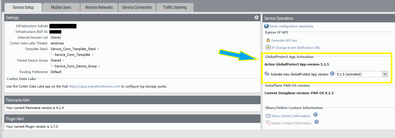 Global Protect App-Version