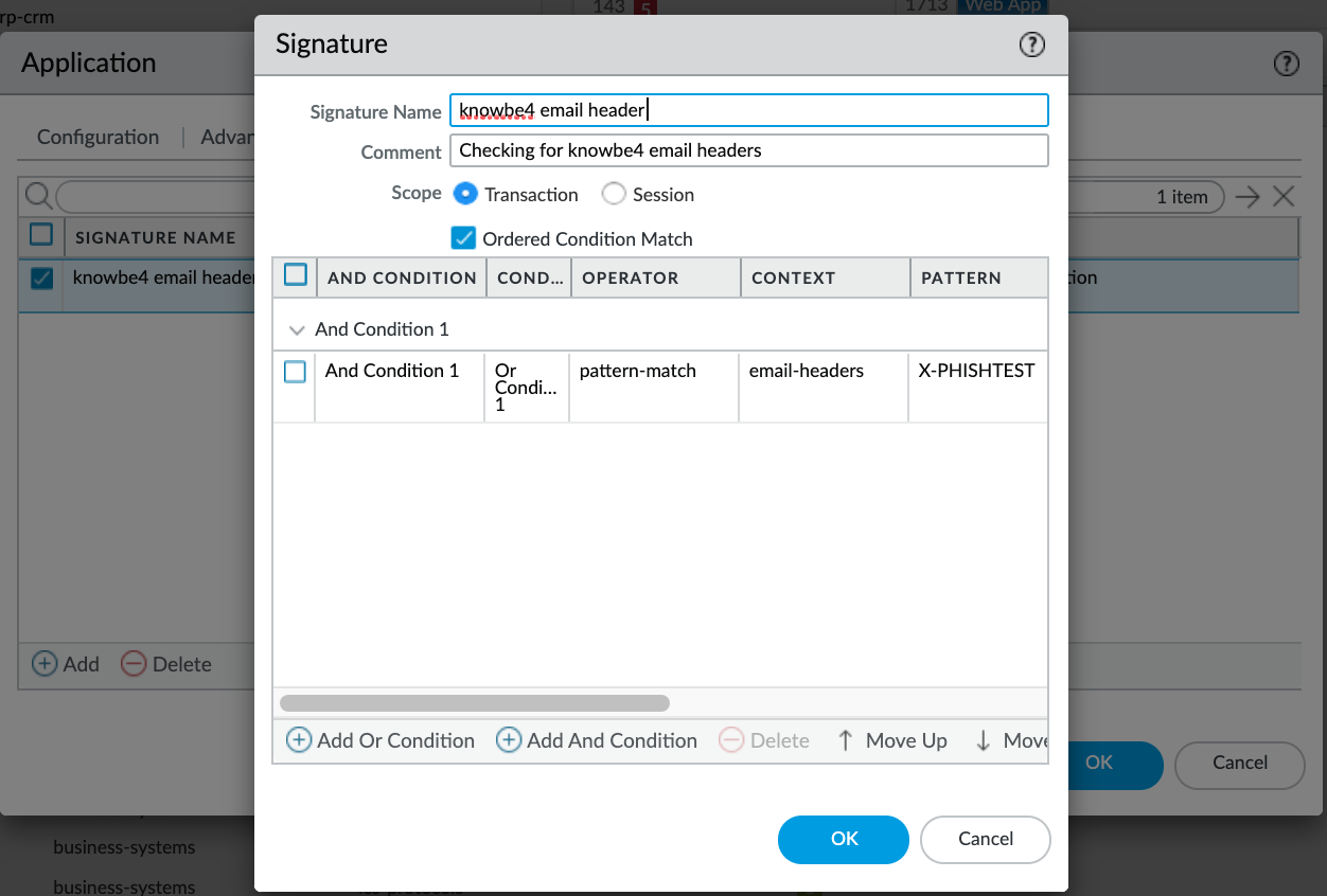 configuración de firma
