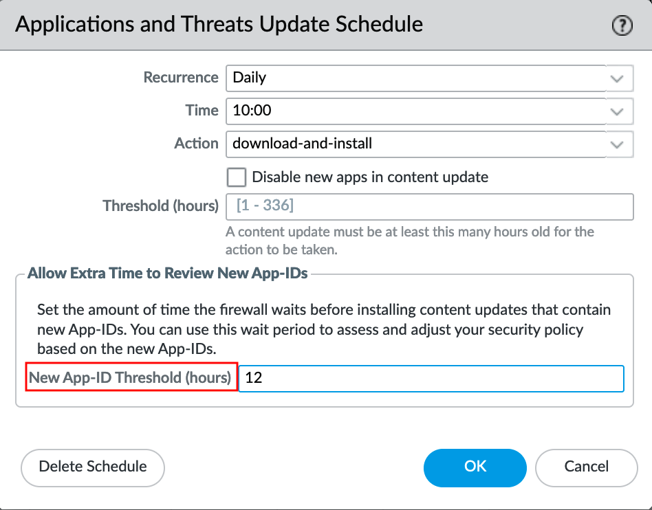Applications and Threats Update Schedule.png