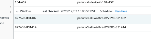 Recommandé : Modifiez la planification des feux de forêt en « Temps réel ».