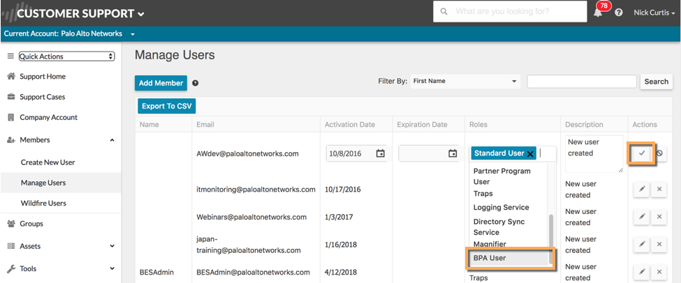 Imagen de usuario añadido