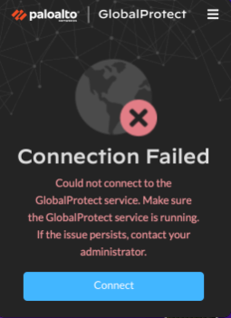 Global Protect 错误消息