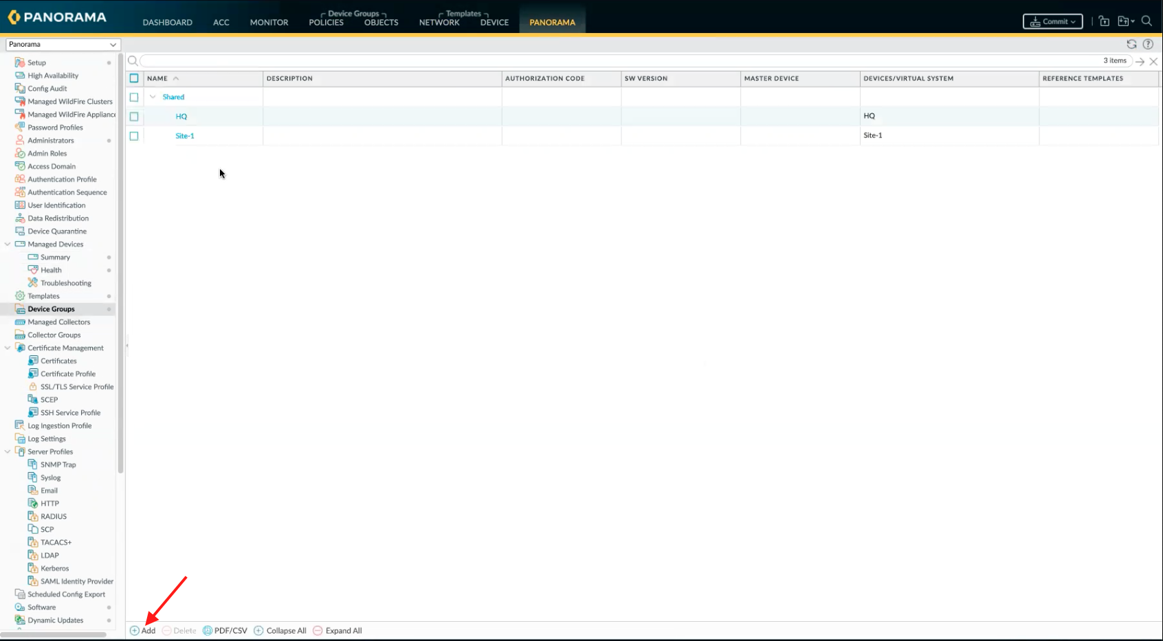 Ajouter un nouveau groupe d’appareils