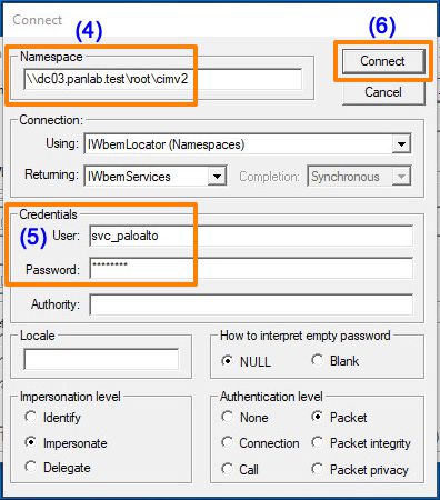 Namespace und Dienstkonto angeben