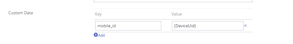 UDID configuration d’attribut pour les données personnalisées