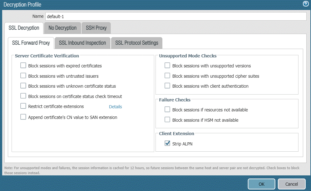 復号化プロファイル