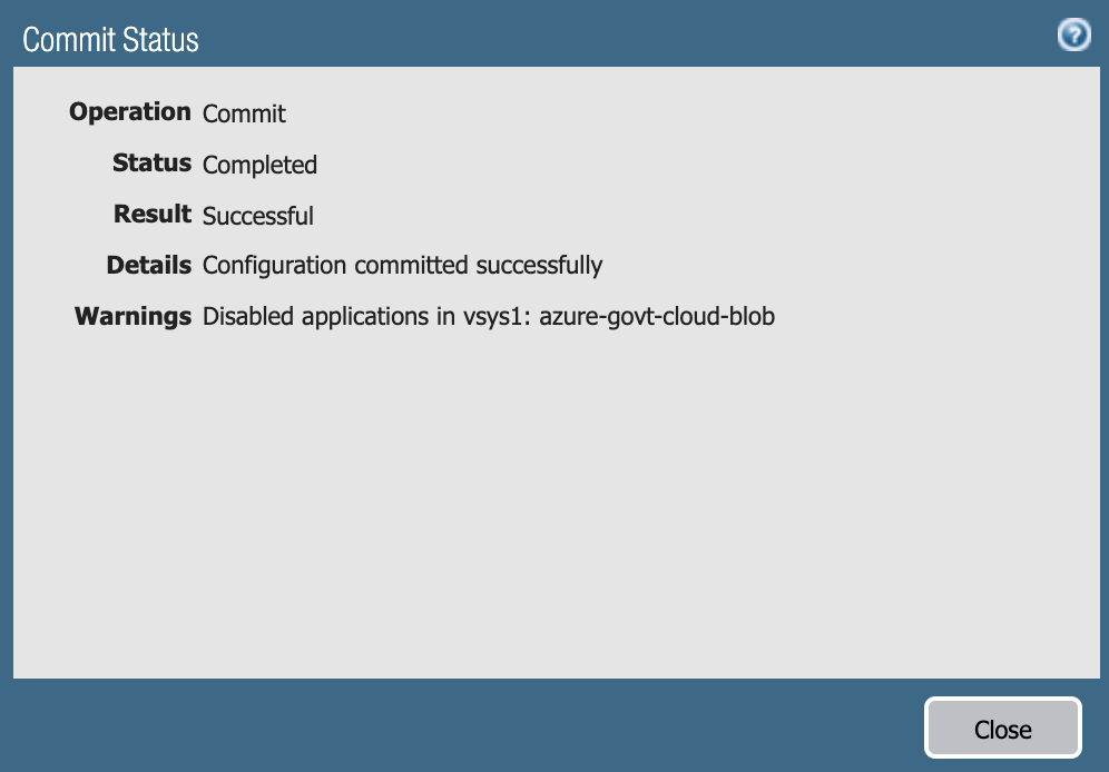 Warnings: Disable Applications in vsys