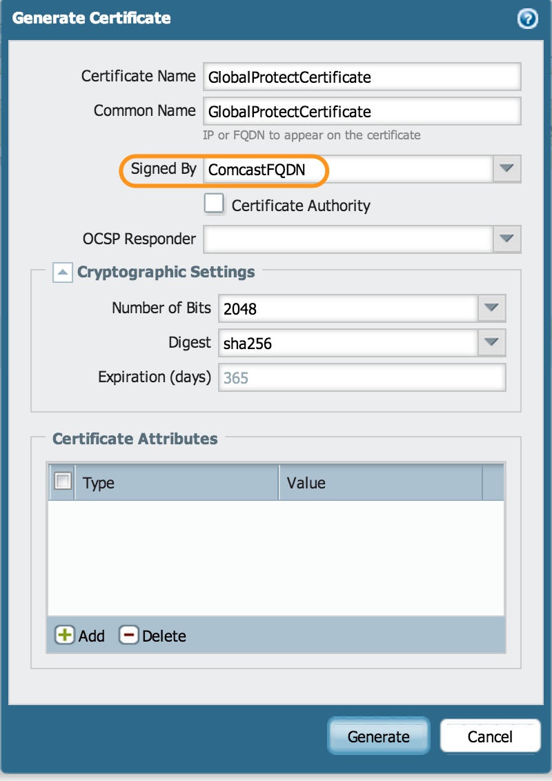 GenerateDeviceCertificate