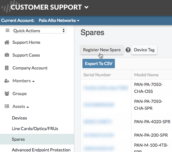Registrar nuevo spare. png