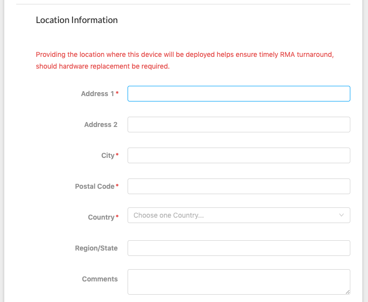 device physical location information