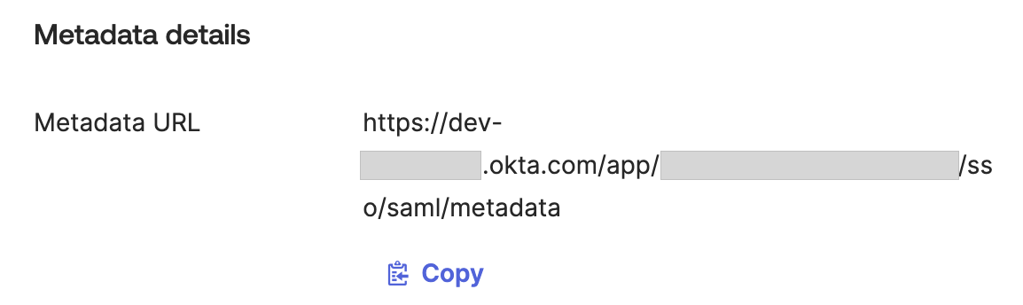 Export metadata