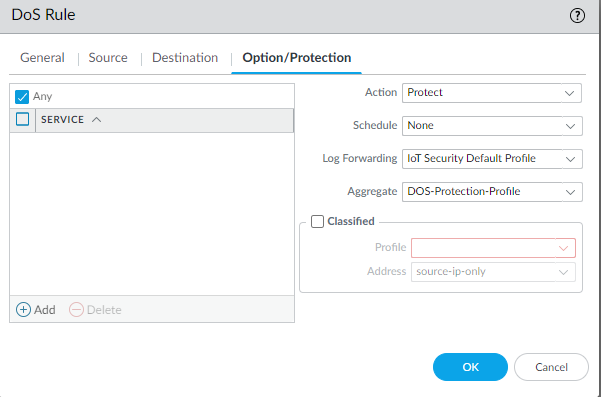 Aggregate DOS Protection