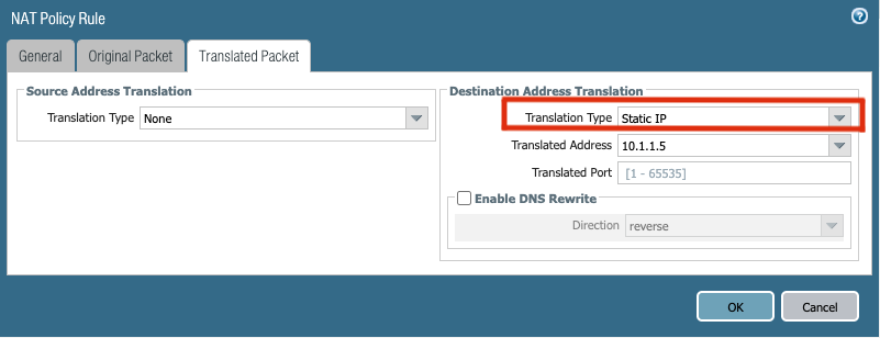 MISCONFIGURED TRANSLATED PACKET