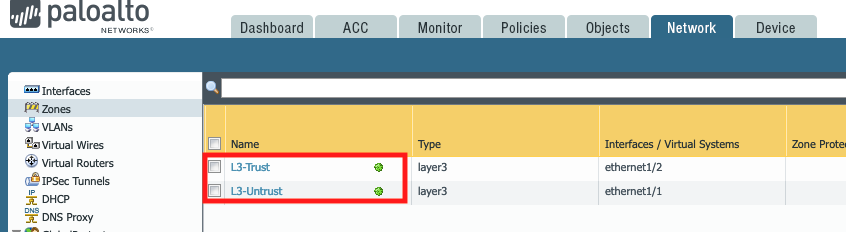template pushed shown as pushed settings