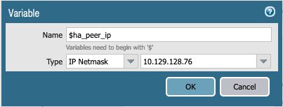 Variable configurada