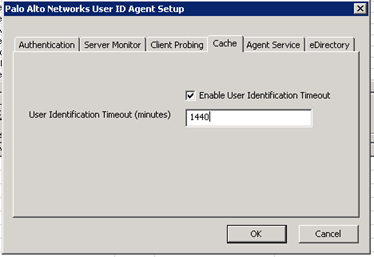 Caché de configuración del agente de ID de usuario