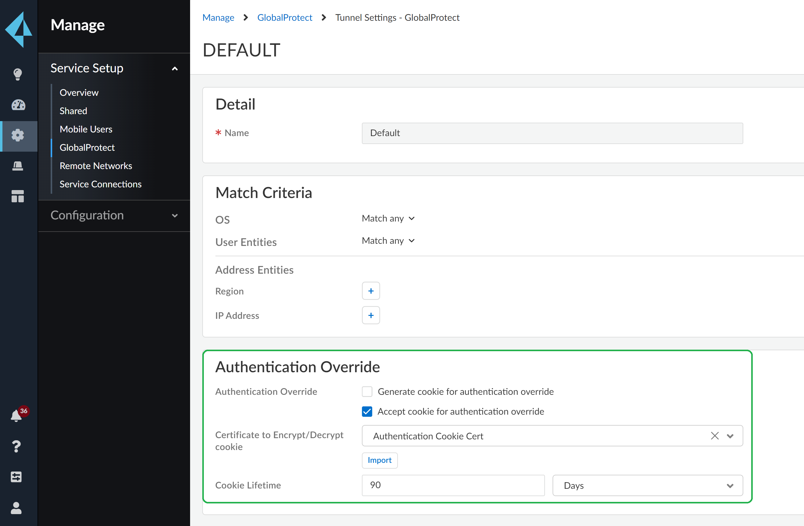 Gateway config - cloud managed