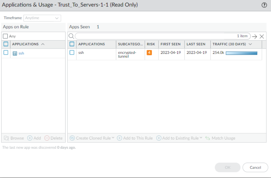 Apps seen for Trust_To_Servers-1-1