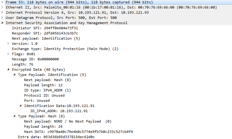 Identifikations Nachricht entschlüsselt. png