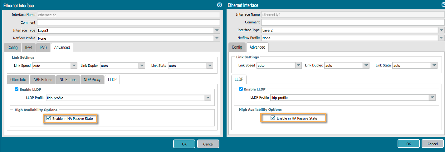Enable in HA Passive State Enable in HA Passive State