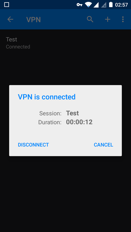 ステータスが接続された .png