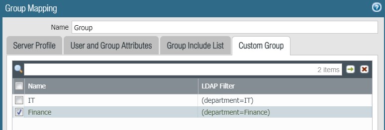 LDAP Group Mapping