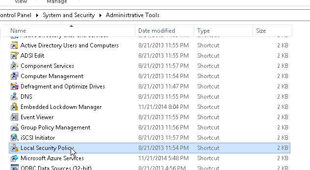 Sécurité locale Policy .png Sécurité locale Policy .png