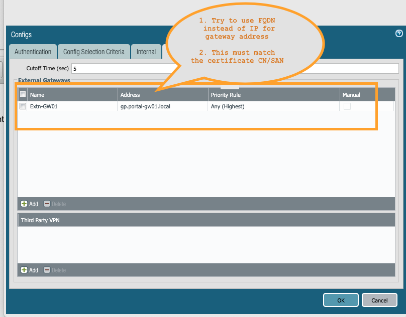 GP Portal-Agent-Registerkarte Externe Registerkarte