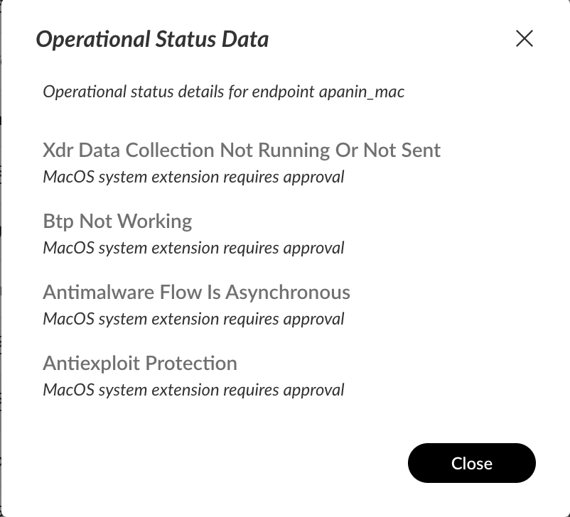 MacOS system extension requires approval