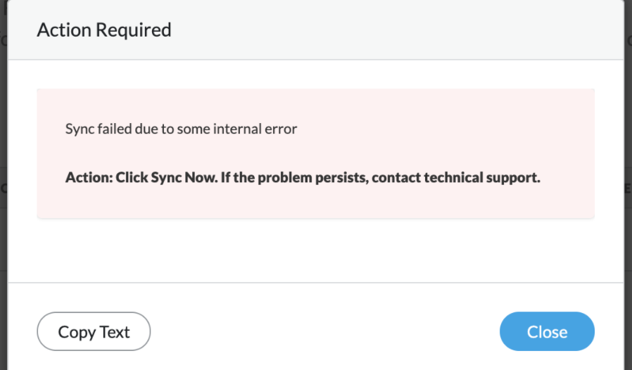 DRS Error de sincronización