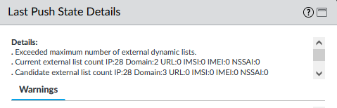 Commit Error showing Maximum number of custom lists configured has been exceeded - commit failed