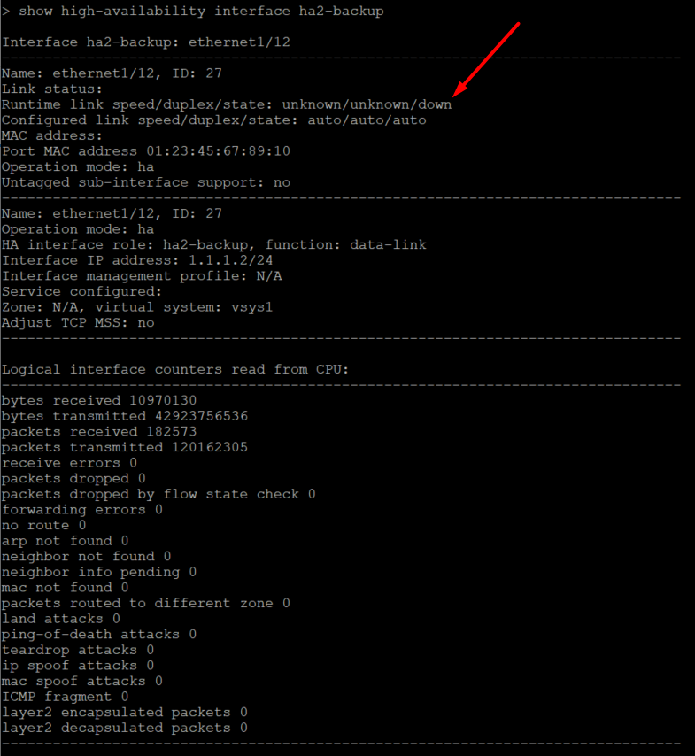 HA2-Backup fehlgeschlagen CLI