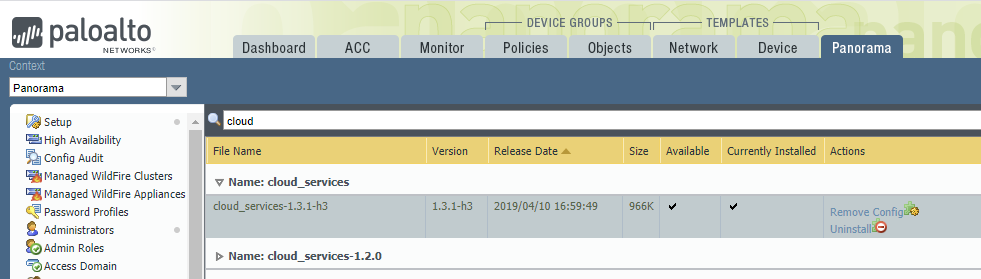 Panorama Plugin Remove Config