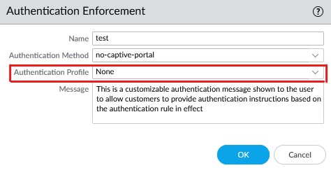 Authentication object