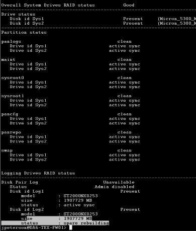 show system raid detail