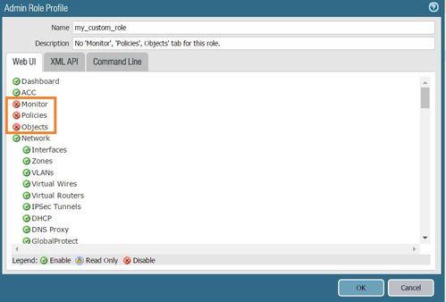 Screenshot von my_custom_role