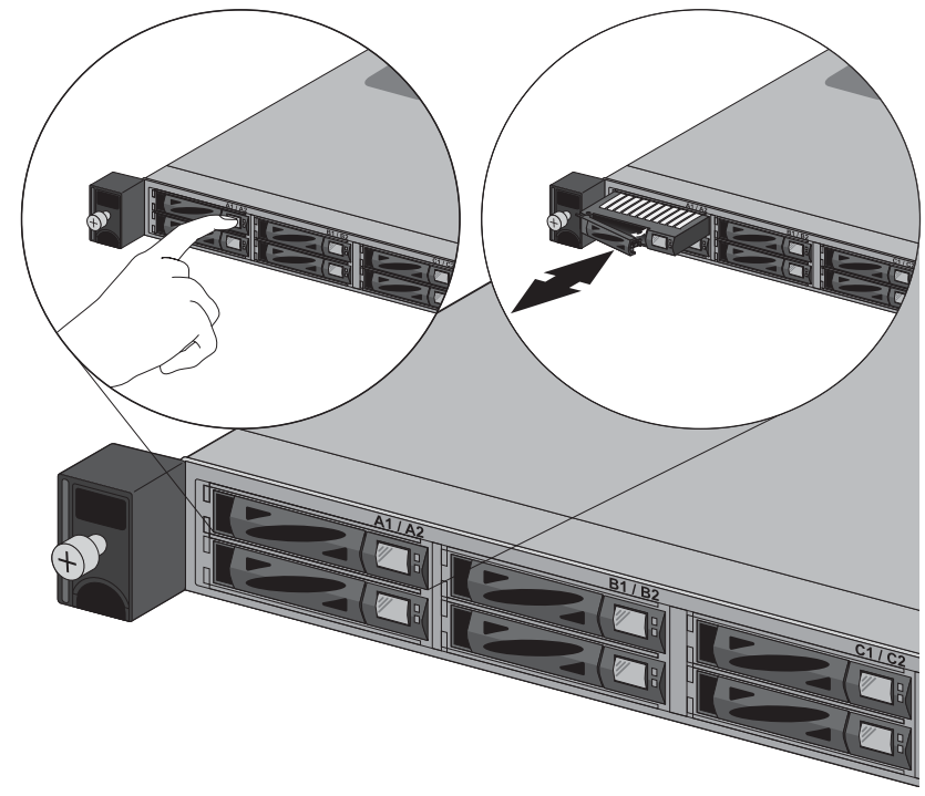 Entfernen und Installieren M-100 HDD
