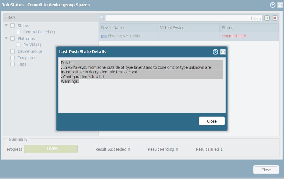 コミット エラー