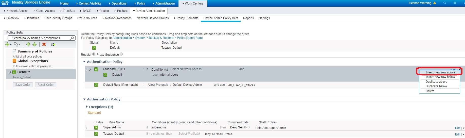 Authentification Policy