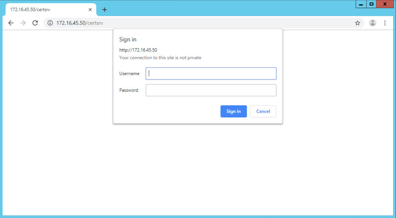 signe de serveur windows dans la fenêtre