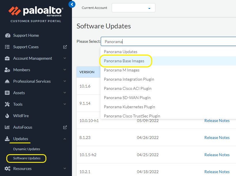 Panorama Image de base