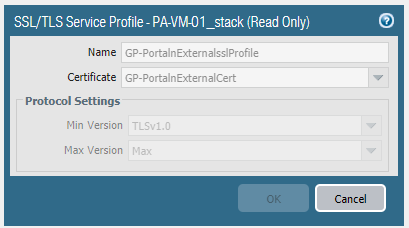 SSL/ TLS perfil de servicio