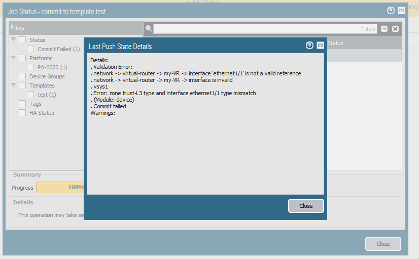 Screenshot von Last Push Slate Details
